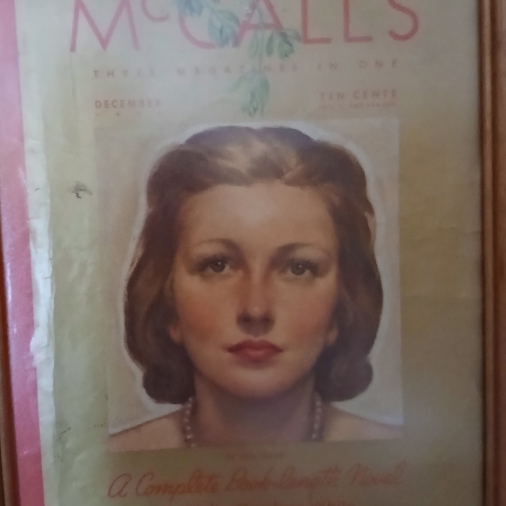 Vintage McCall's Magazine Cover Art 1937, 88 years old